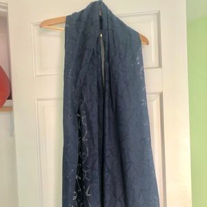 Lilly Pulitzer Scarf Navy Blue cotton